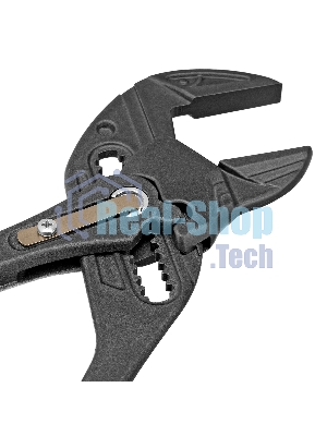 Клещи переставные Denzel кнопочный механизм, обливные рукоятки, сантехнические, 250 мм