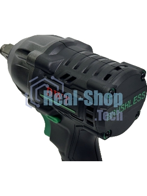 Гайковерт ударный аккумуляторный DWT ABWP-20 DN-4C2 BMC /20В/350 Нм/2400 об.в мин/3000 уд.в мин/M12-M22/бесщеточный мотор/LED-подсветка/2 АКБ, 4 А·ч/ЗУ/кейс/черный (ABWP-20 DN-4C2 BMC)