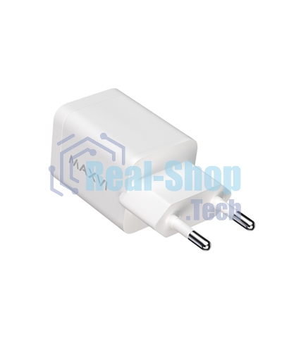 Сетевое зарядное устройство Maxvi A202 2хUSB 2А 10W, белый