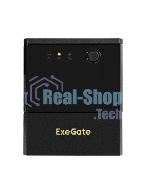 Источник бесперебойного питания ExeGate Power NB-2200.LED.AVR.8C13 (2200VA/1300W, LED, AVR, 8*C13, батарея 12V 9Ah - 2 шт., металлический корпус, Black)
