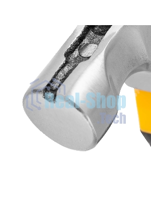 Молоток-гвоздодер мини Denzel, боек с магнитом, фибергласовая двухкомпонентная рукоятка, 9oz, 250г