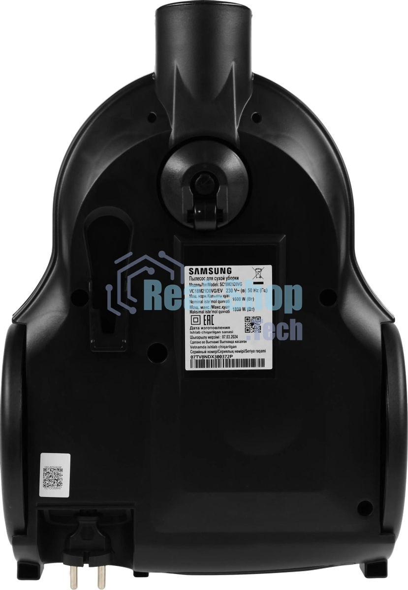Пылесос Samsung VC18M21D0VG/EV титан, 380/1800 Вт, уборка сухая, пылесборник контейнер 1.5 л