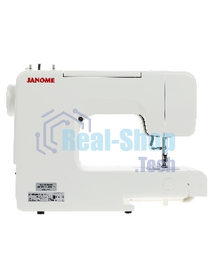 Швейная машина Janome MX 55 белый/розовый, электромеханическая, вертикальный качающийся, 15 операций, петля полуавтомат