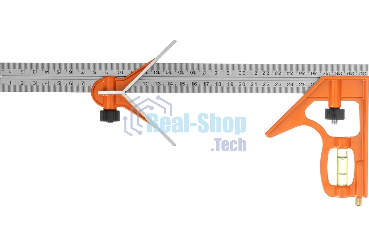 Угольник Sparta 300 мм, металлический, комбинированный