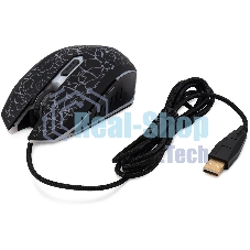 Мышь проводная Oklick 896G черный, 12800 dpi, USB, кнопки - 5