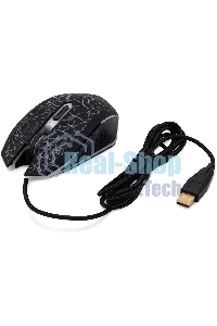 Мышь проводная Oklick 896G черный, 12800 dpi, USB, кнопки - 5