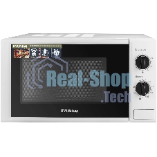 Микроволновая печь Hyundai HYM-M2048 белый, 20 л, 700 Вт, переключатели - поворотный механизм