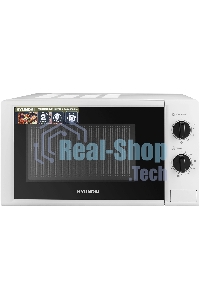 Микроволновая печь Hyundai HYM-M2048 белый, 20 л, 700 Вт, переключатели - поворотный механизм