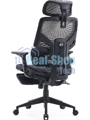 Кресло Cactus CS-CHR-MC01-GYBK серый, сетка, подголовник