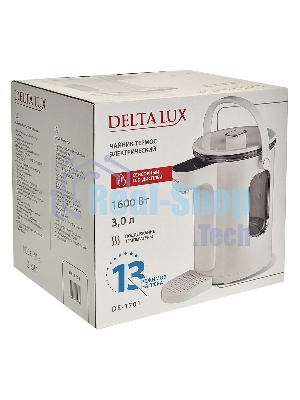 Чайник электрический-термос DЕLTA LUX DE-1701 3л,LCD дисплей,1.