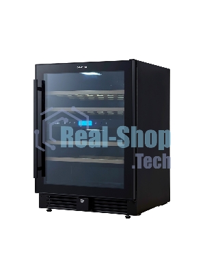 Винный шкаф встраиваемый Cellar Private CP043-2TB чёрный, 129 л, 2 отсека, 43 бут.