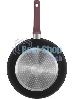 Сковорода ВОК (WOK) Rondell Fest RDA-1527 круглая 28 см, покрытие: Xylan Plus ручка несъемная (с крышкой) черный