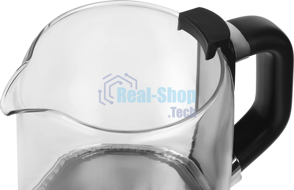 Чайник электрический Hyundai HYK-G5501 1.7 л, 2200 Вт, серебристый/черный