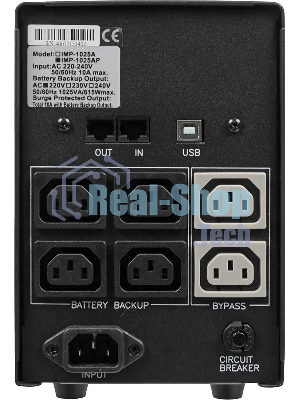 Источник бесперебойного питания Powercom Imperial IMP-1025AP 615Вт 1025ВА черный