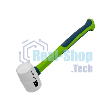 Киянка резиновая Сибртех 225 г, белая резина, фибергласовая рукоятка