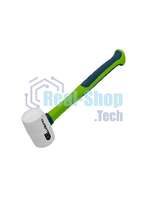 Киянка резиновая Сибртех 225 г, белая резина, фибергласовая рукоятка