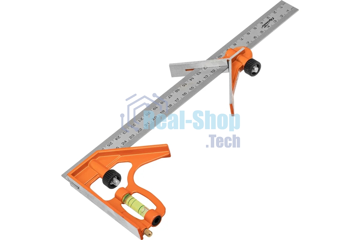 Угольник Sparta 300 мм, металлический, комбинированный