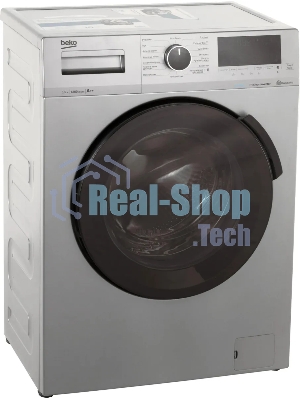 Стиральная машина Beko WSPE6H616S серебристый, загрузка фронтальная 6,5 кг, 1200 об/мин., класс: А++