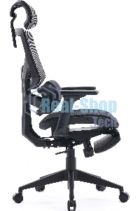 Кресло офисное Cactus CS-CHR-MC01-GYBK серый, сиденье черный, с подголов.