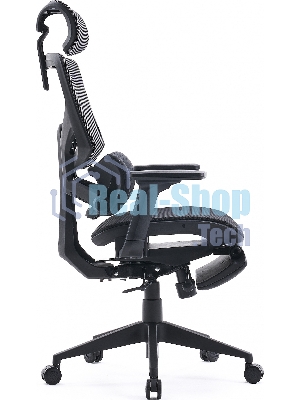 Кресло Cactus CS-CHR-MC01-GYBK серый, сетка, подголовник