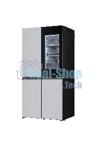 Холодильник LG GR-A24FQAKM серый трехкамерный 382/145л морозилка снизу, No Frost, Side by Side