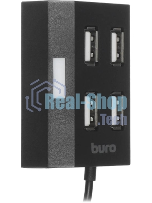 USB-концентратор Buro BU-HUB4-U2.0, USB 2.0, USB 4 порта, USB