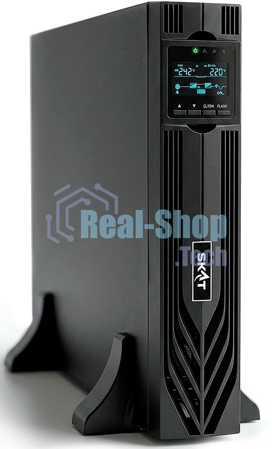 Источник бесперебойного питания Бастион SKAT-UPS 3000-RACK-ON-6X9 P3 Online, синус, 3000ВА/3000 Вт, стойка/на пол, 2xSchuko+1xC19, встр. АКБ 72В (6x9 А·ч), SNMP/USB/RS-232/EPO, доп блок до 4 шт SKAT BC 72/18S3, МПТ (8772)