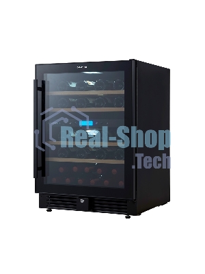 Винный шкаф встраиваемый Cellar Private CP043-2TB чёрный, 129 л, 2 отсека, 43 бут.