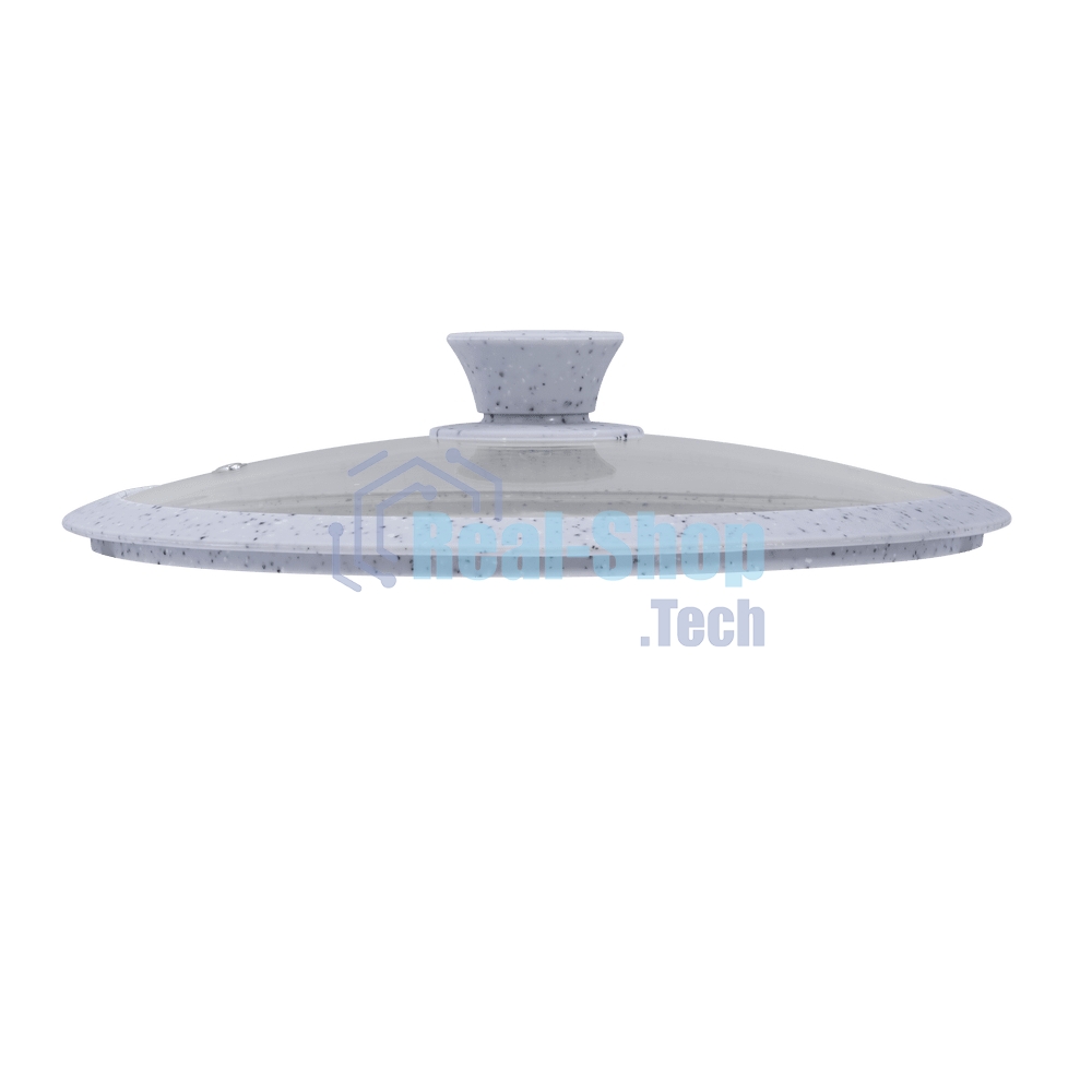 Крышка стеклянная Maunfeld TRINITY MGL24SMLG с силиконовым ободком и ручкой, 24 см