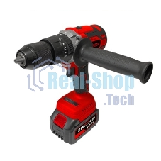 Дрель-шуруповерт аккумуляторная Edon UAD-21BL, 21В, 1 АКБ, Ударная, Кейс