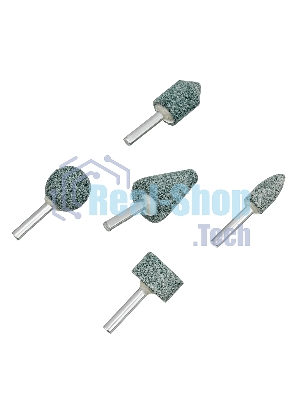 Набор шарошек Denzel абразивных для дрели (ПШМ), 63С, 5 шт.