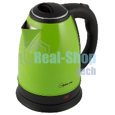 Чайник электрический Homestar HS-1010, нержавейка,1.8л, зеленый,1500 Вт, (в уп. 12 шт)