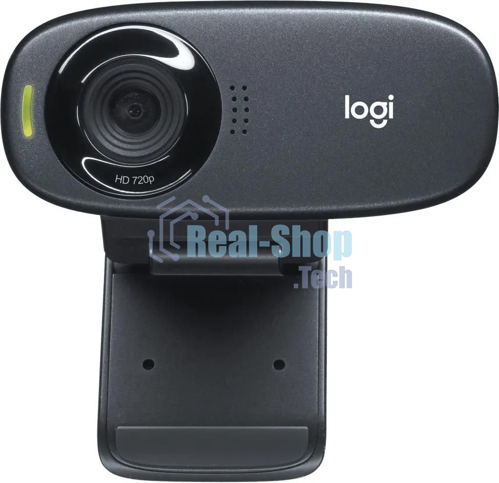 Веб-камера Logitech C310 HD 1280x720, 30 кадр/с, USB Type-A, микрофон (шумоподавление), автоосвещение, универсальное крепление