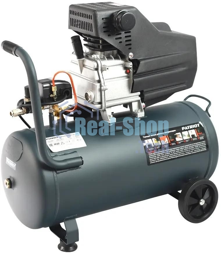 Компрессор Patriot поршневой масляный Professional 50-340, 340 л/мин, 8 бар, 2000 Вт, 50 л, быстросъемный 1/4