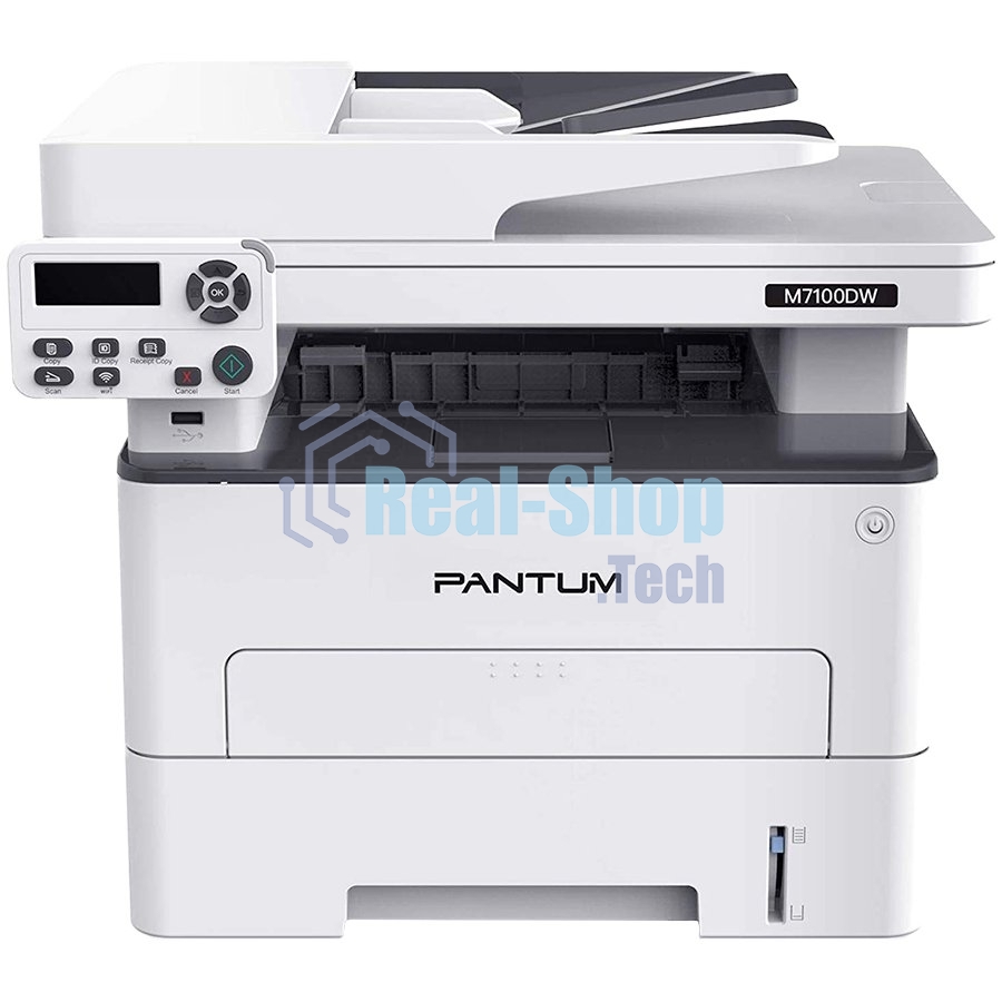 МФУ лазерное Pantum M7100DW, A4, ч/б, печ. до 33 стр/мин., скан. до 24 стр/мин., 1200x1200dpi, USB, RJ-45, Wi-Fi