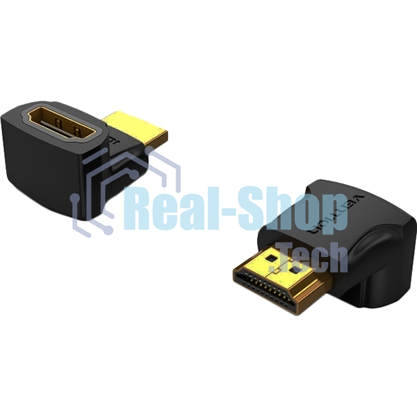 Адаптер-переходник Vention HDMI v2.0 19M/19F угол 270