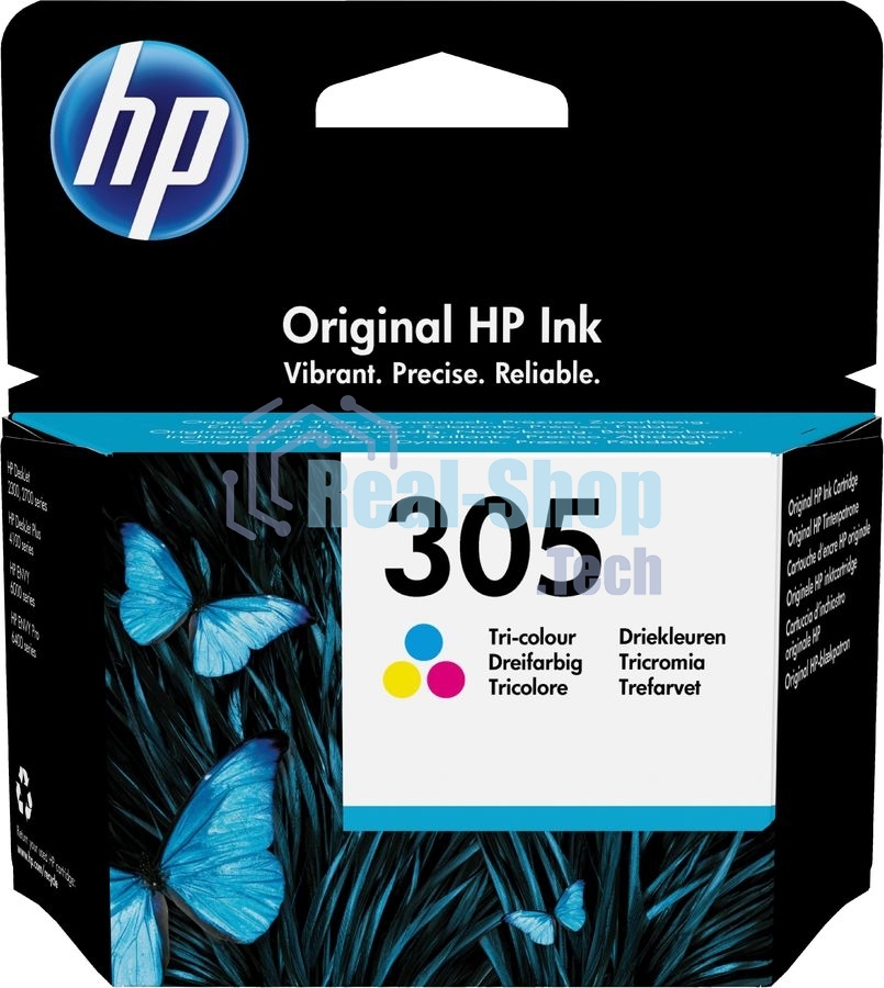 Картридж струйный HP 305 3YM60AE многоцветный (100 стр.) (2мл) для HP DJ 2320/2710/2720