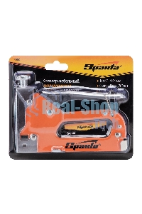 Степлер Sparta мебельный регулируемый со скобами 200шт тип скобы №53 4-14мм