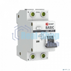 Выключатель автоматический дифференциального тока EKF DA12-16-30-bas 1P+N 16А 30мА тип АС х-ка C эл. 4,5кА АД-12 EKF Basic