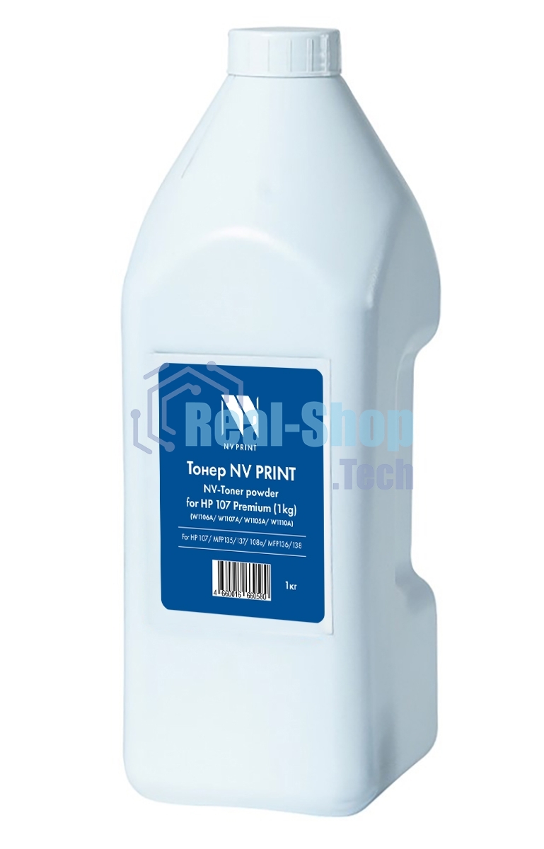 Тонер NVPrint для HP 107 Premium (W1106A, W1105A, W1107A, W1110A) (1кг, ASC) для HP 107, MFP135/137, 108a, MFP136/138 совместимый