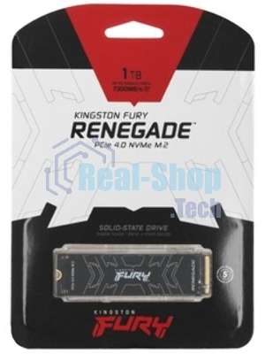 Накопитель SSD Kingston Fury Renegade, 1Tb, M.2(22x80мм), NVMe, PCIe 5.0 x4, 3D TLC, R/W 14200/11000Mb/s, IOPs 2 200 000/2 150 000, TbW 1000, DWPD 0.5 (12 мес)