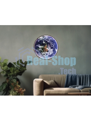 Настенно-потолочный светодиодный светильник Ambrella light FW11135 BK черный 38W LED 3000-6400K D600*38