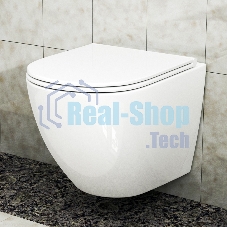 Комплект BAU 6 в 1: усиленная инсталляция BAU IDEAL, унитаз подвесной безободковый Bau Dream 53, сиденье дюропласт микролифт, клавиша BAU Round, хром