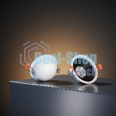 Встраиваемый светодиодный светильник 25083/LED 6W 4200K белый/чёрный