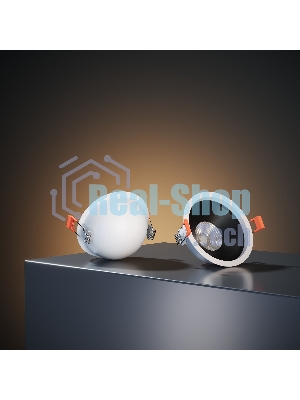 Встраиваемый светодиодный светильник 25083/LED 6W 4200K белый/чёрный