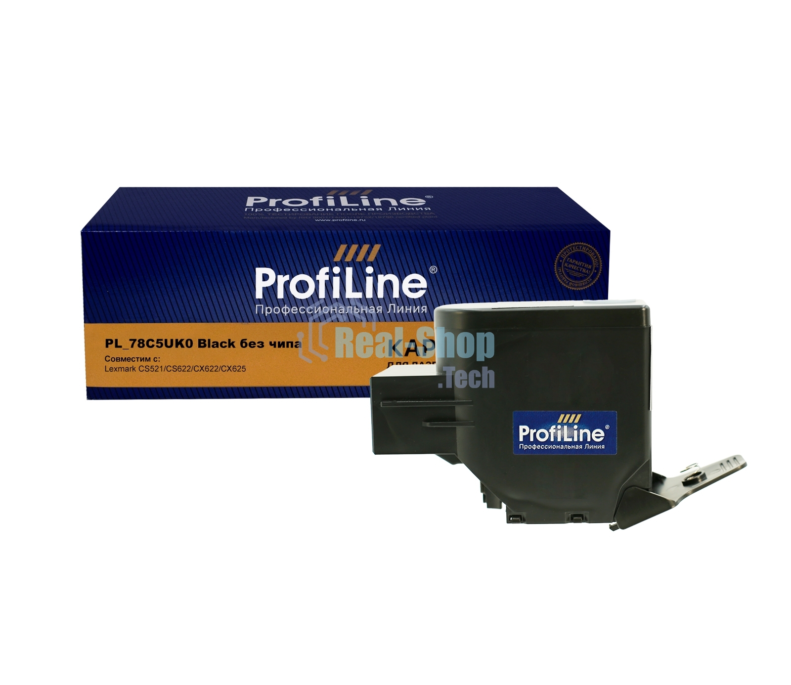 Картридж ProfiLine PL-78C5UK0 для принтеров Lexmark CS521/CS622/CX622/CX625 черный без чипа 10500 копий Profiline