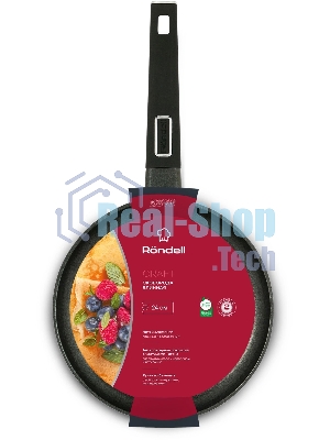 Сковорода блинная Rondell Craft RDA-1484, 24 см, без крышки, черный