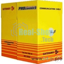 Кабель витая пара PROconnect FTP 4PR 24AWG, CCA, cat.5e, наружный (OUTDOOR), бухта 305 м