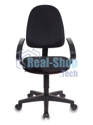 Кресло Бюрократ CH-300/BLACK черный, экокожа, 120 кг, механизм качания