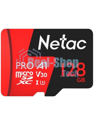Флеш карта MicroSD card Netac P500 Extreme Pro 128Gb, retail version w/o SD adapter